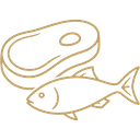 Pictogramme viandes et mer